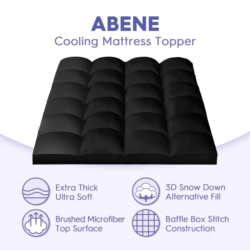 Abene Mattress Topper Full For Back Pain Relief, Extra Thick Mattress Pad Pillowtop, Soft Mattress Protector Cover With 8''-21''