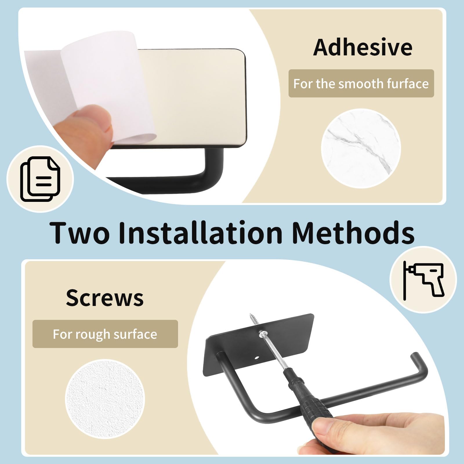 Letohoumia Hat Racks For Baseball Caps 2 Pack, Stainless Steel Adhesive Hat Hanger Hooks Holder For Wall, Multi-Purpose Strong H