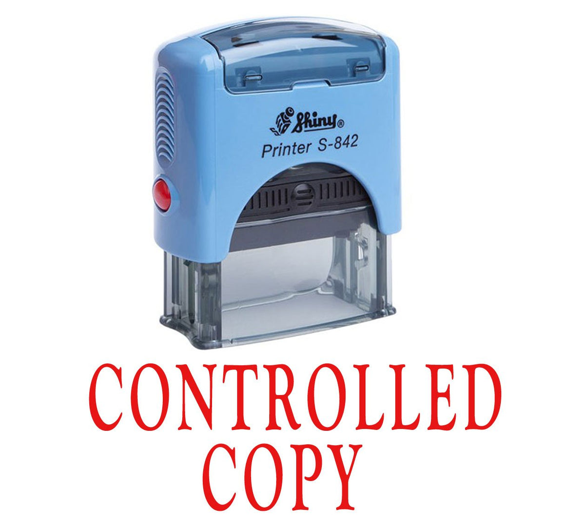 Printtoo Controlled Copy Self Inking Rubber Stamp Office Stationery Custom Shiny Stamp