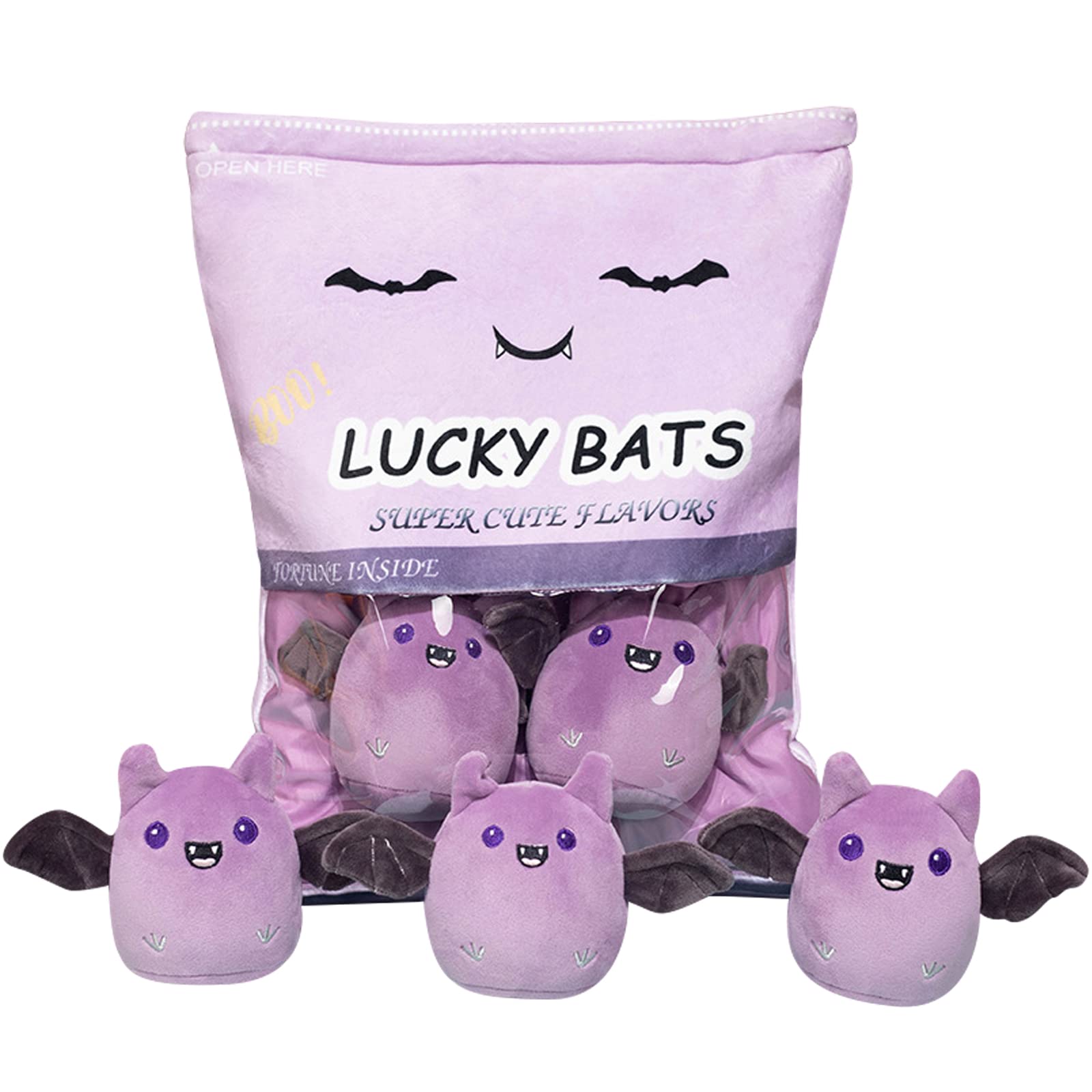 Refahb Lucky Bat Plush Toy, Removable Stuffed Animal Plush Dolls, Soft Cute Plush Pillow Home Decoration Gift For Kids Girls ' B