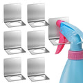 Daily Treasures 304 Stainless Steel Spray Bottle Holder Rack  6 Piece Wall Mounted Spray Bottle Organizer