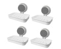 Elmvia Nondrill Magic Sticker Self Adhesive Soap Holder For Bathroom/Soap Case/Soap Dish/Soap Box/Soap Stand (4 Pack)