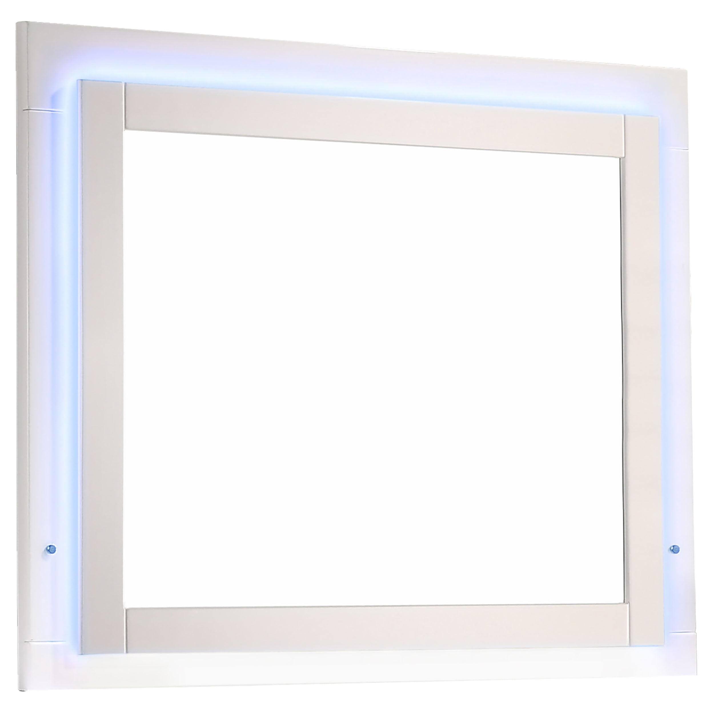 Coaster Felicity Mirror Glossy White With Led Light
