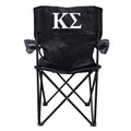 VictoryStore Outdoor Camping Chair - Kappa Sigma Black Folding Camping Chair with Carry B