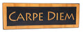 ABI Woodworking Carpe Diem    (Seize The Day), Decorative Wood Sign Plaque, Carved