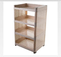 Dhaval Multipurpose Use 4Layer Plastic Storage Rack Shelf Organizer  Stylish Display Cabinet For Living Room, Bedroom, Kitchen