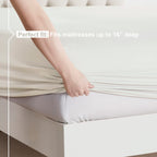 Nestl Twin Xl Sheets Set - 3 Piece Twin Xl Bed Sheets, Deep Pocket, Hotel Luxury, Extra Soft, Breathable And Cooling, Off White Twin Xl Sheet Set