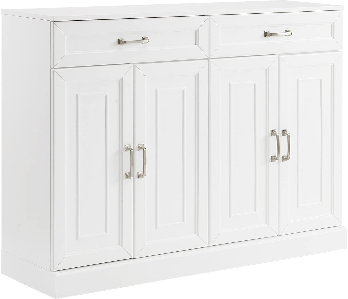 Crosley Furniture Stanton Traditional Sideboard Buffet Cabinet with Storage, White