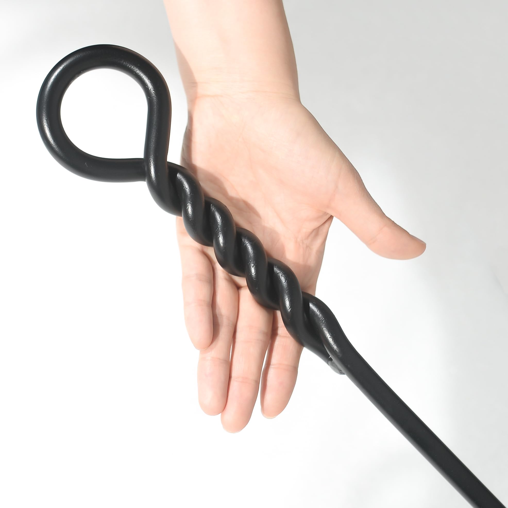 Fire Poker For Fire Pit, 40   Twisted Rope Design Fireplace Poker, Heavy Duty Handmade Fire Pit Poker For Campfire Wood Stove Fi