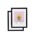 FrameWorks 2-Pack, 11x14 Matted to 8x10 Picture Frame, Black - Classic Photo Frame with Tempered Glass, Picture Frame with Clean