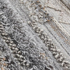Kosas Home Fallon 60 X 96 Striped Polyester Fabric Area Rug In Gray