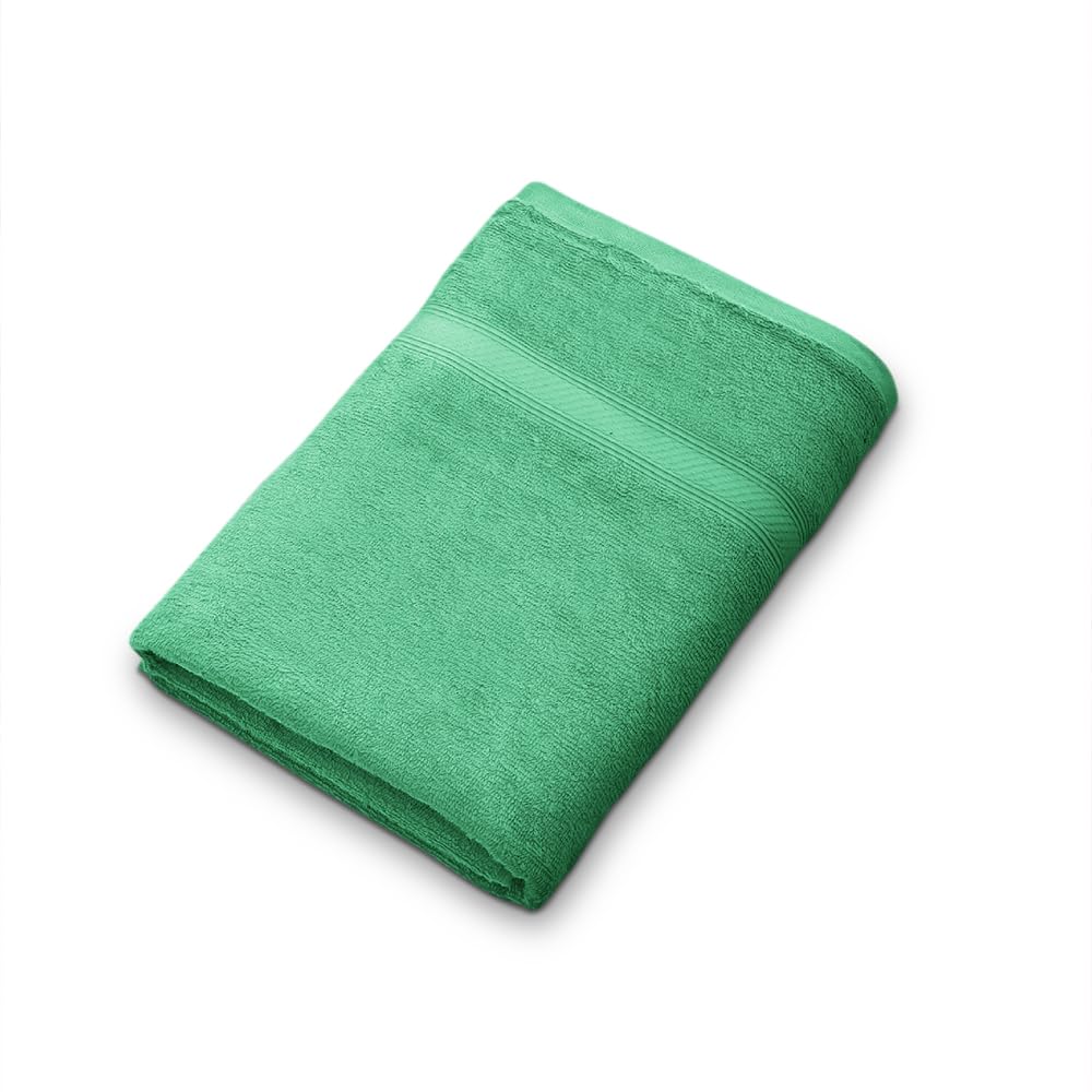 Welspun Alpha Cotton Bath Towel 75X150Cm, Soft & Absorbent, 420 Gsm, Dobby  Spearmint