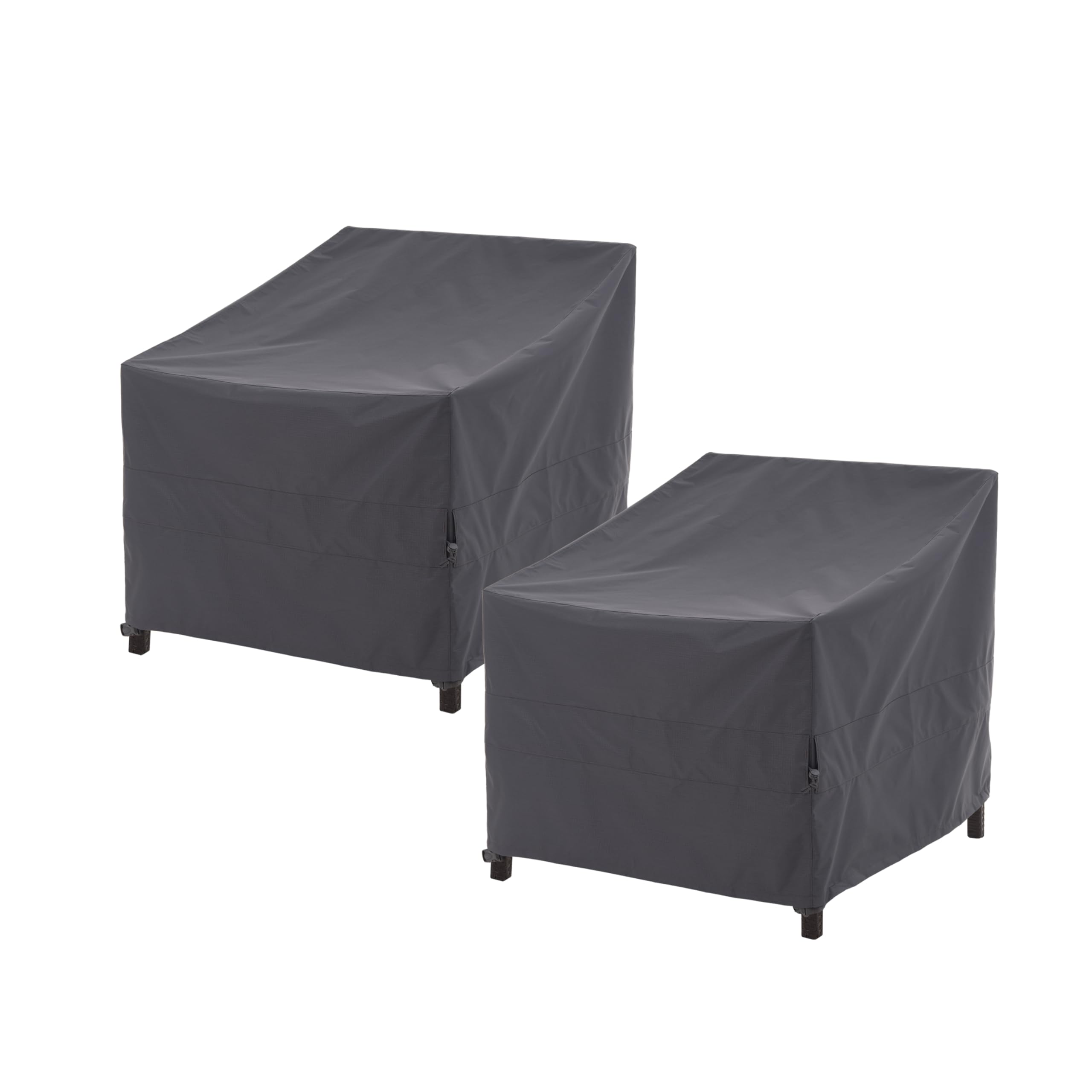 Wj-X3 Patio Chair Cover, Outdoor Lounge Cover, Heavy Duty, Waterproof Lawn Chair Covers, 43W X 42D X 42H, Grey, 2-Pack