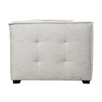 Kosas Home Element 98" Transitional Polyester Fabric Sofa in Beige