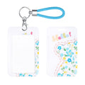 Shiningeyes Id Card Badge Holder Key Chain With Metal Keyring, Plastic Slide Open With Id Window For Women Men Girls Students,Be