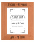 Sentimental Photo Frame Uncles And Nephews Are The #1 Team Wood Engraved 8x10 Portrait Picture Frame
