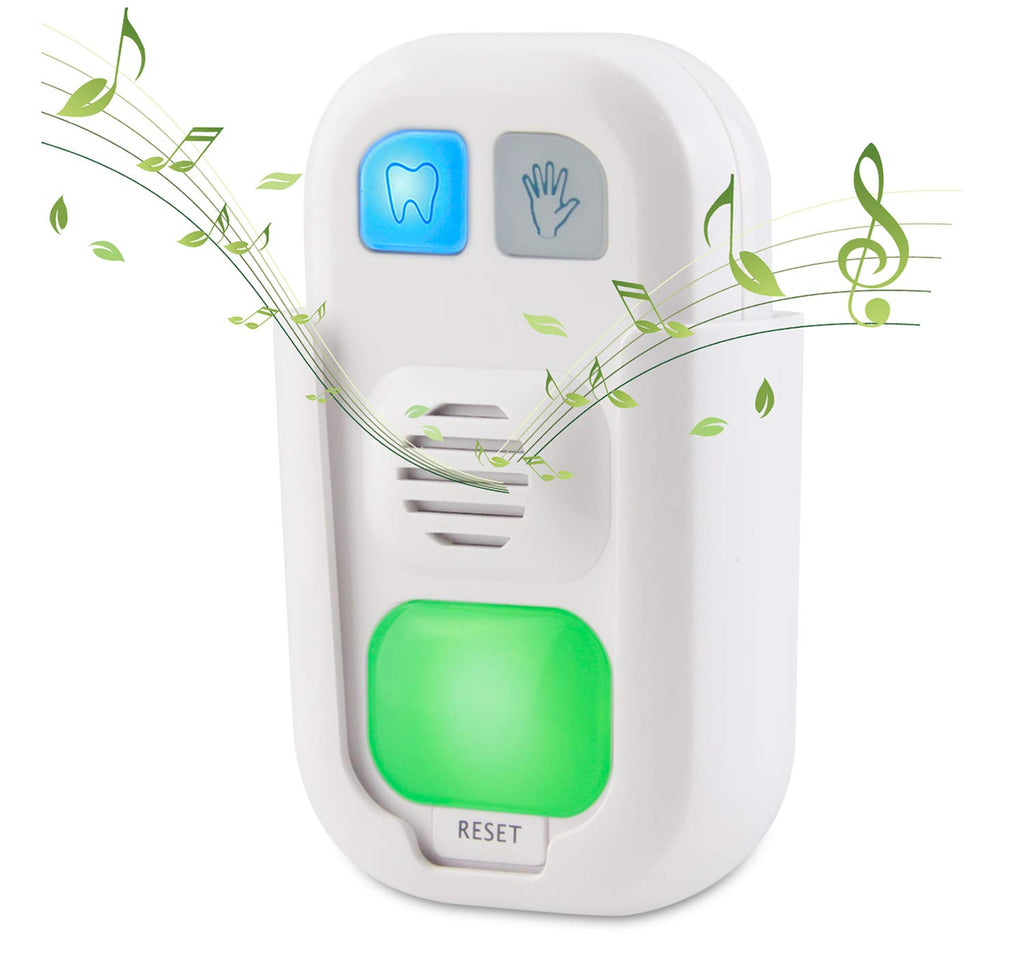 HONWELL Musical Timer for Kids Battery Powered 2 Minute Toothbrush Timer and 20 Seconds Bathroom Hand Wash Timer with LED Color 