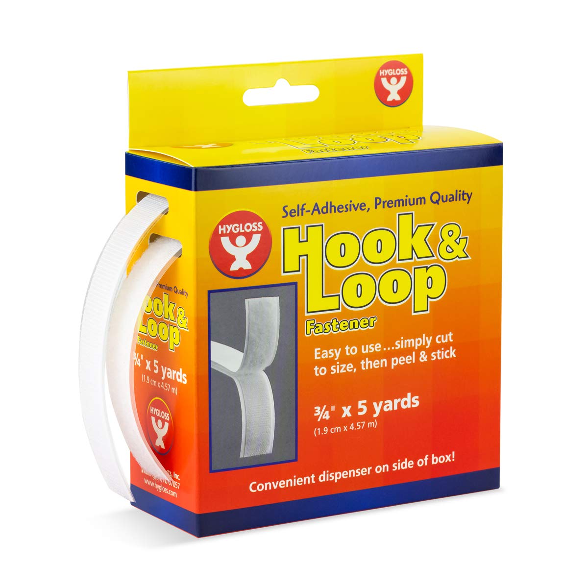 Hook & Loop Fastener Roll 3/4X5Yd