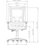 Lorell High-Back Mesh Chair, Black