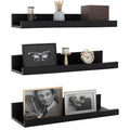 Dime Store Floating Shelf Wall Mount Wall Shelves Storage Shelf For Living Room Bedroom For Home Decor Items (Standard, Black) E
