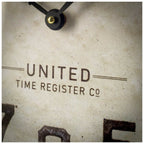 HomeRoots Metal, Other 19' Large Round Industrial styleWall Clock w Two Clock Faces Silver Frame