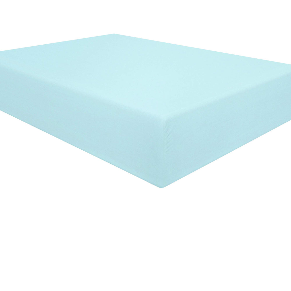 Ntbay 100% Brushed Microfiber King Fitted Sheet, 1800 Super Soft And Cozy, Wrinkle, Fade, Stain Resistant Deep Pocket Fitted Bed Sheet Only, Aqua