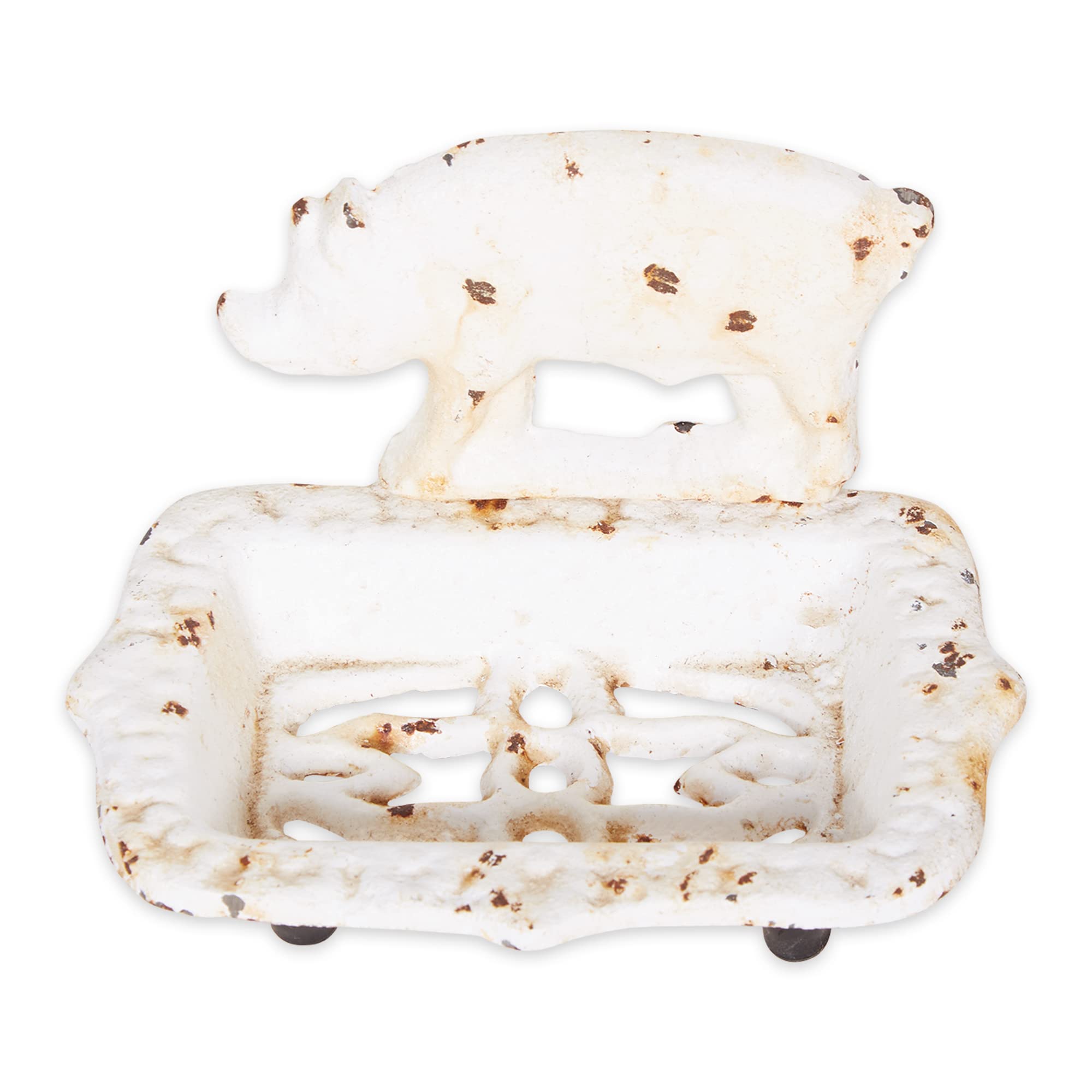 Accent Plus Pig Cast Iron Soap Dish 5.7L x 4.33W x 3.7H