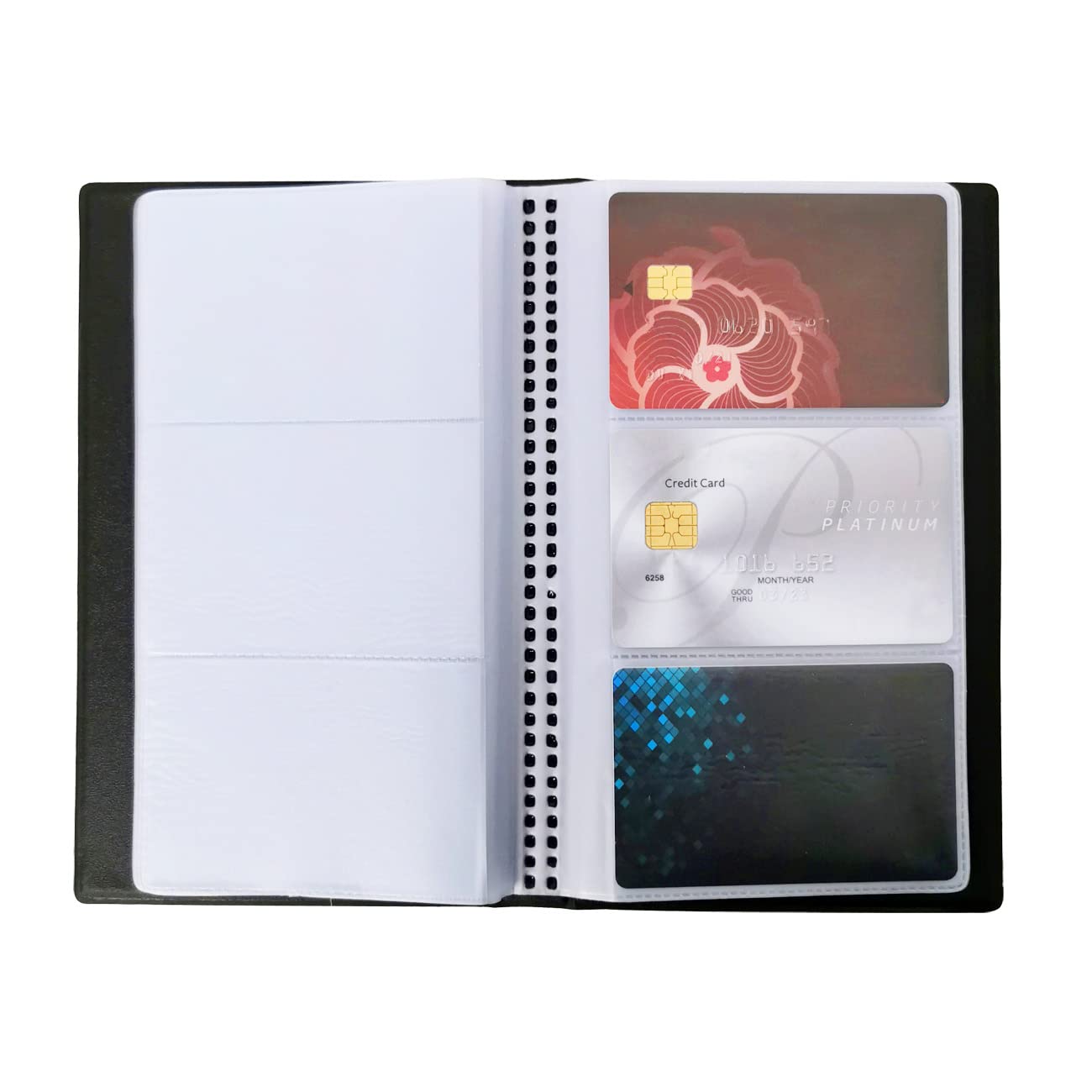 Zufecy Business Card Organizer Business Card Holder Book, Portable Business Card Binder File Sleeve Storage, Business Card Holde