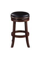 Boraam Height Backless Swivel Bar Stool-Black/Cappuccino, 29-Inch, 1-Pack