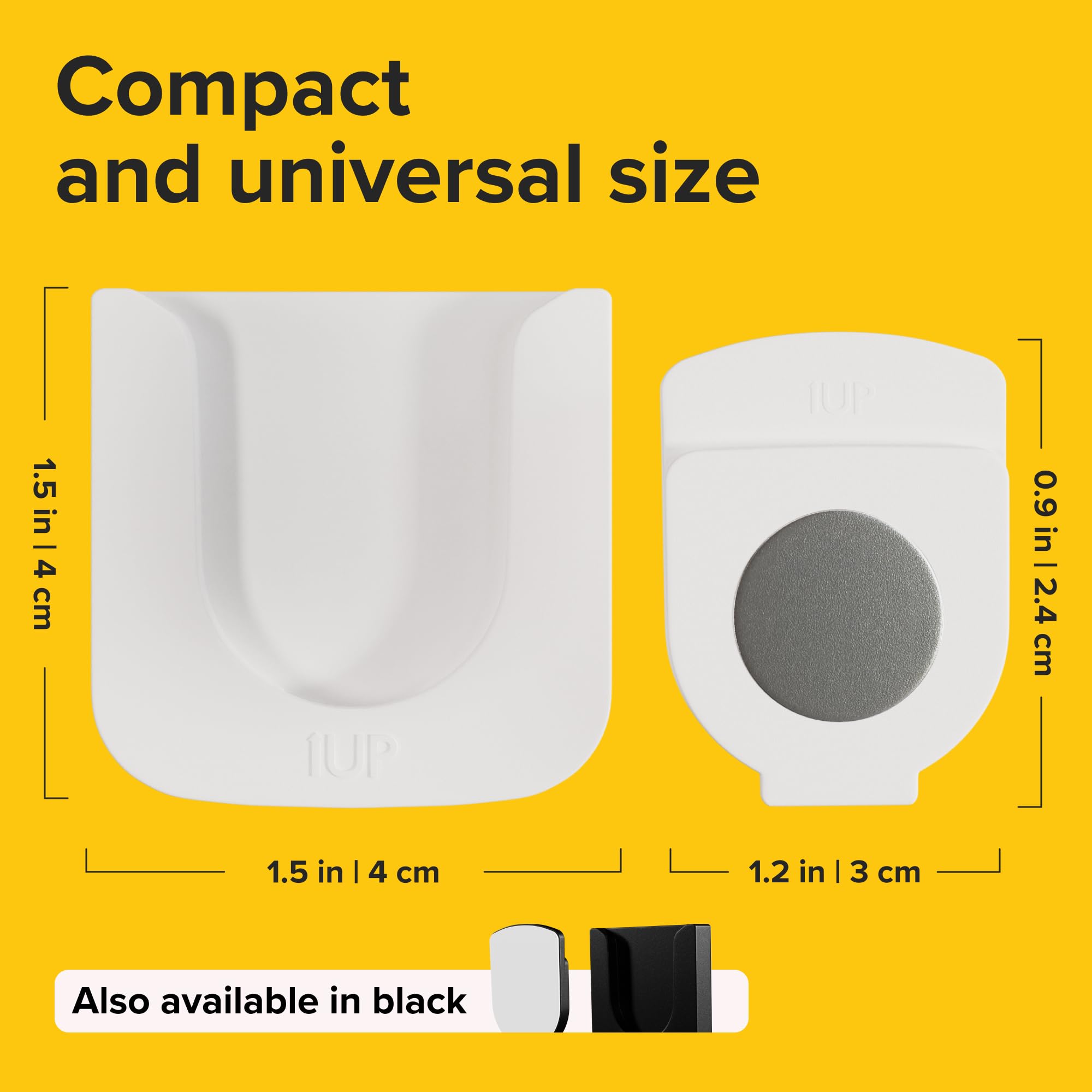 Magnetic Remote Control Holder - 2 Pcs White Set For Tv, Fan, And Air Conditioner Remotes - Wall Mount With Self-Adhesive Back F