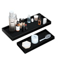 BBK Bathroom Vanity Tray- 2 Pack (7.8 and 11.8) Silicone Bathroom Tray for Counter, Perfume Key Trinket Ring Tray, Decor Soap Di