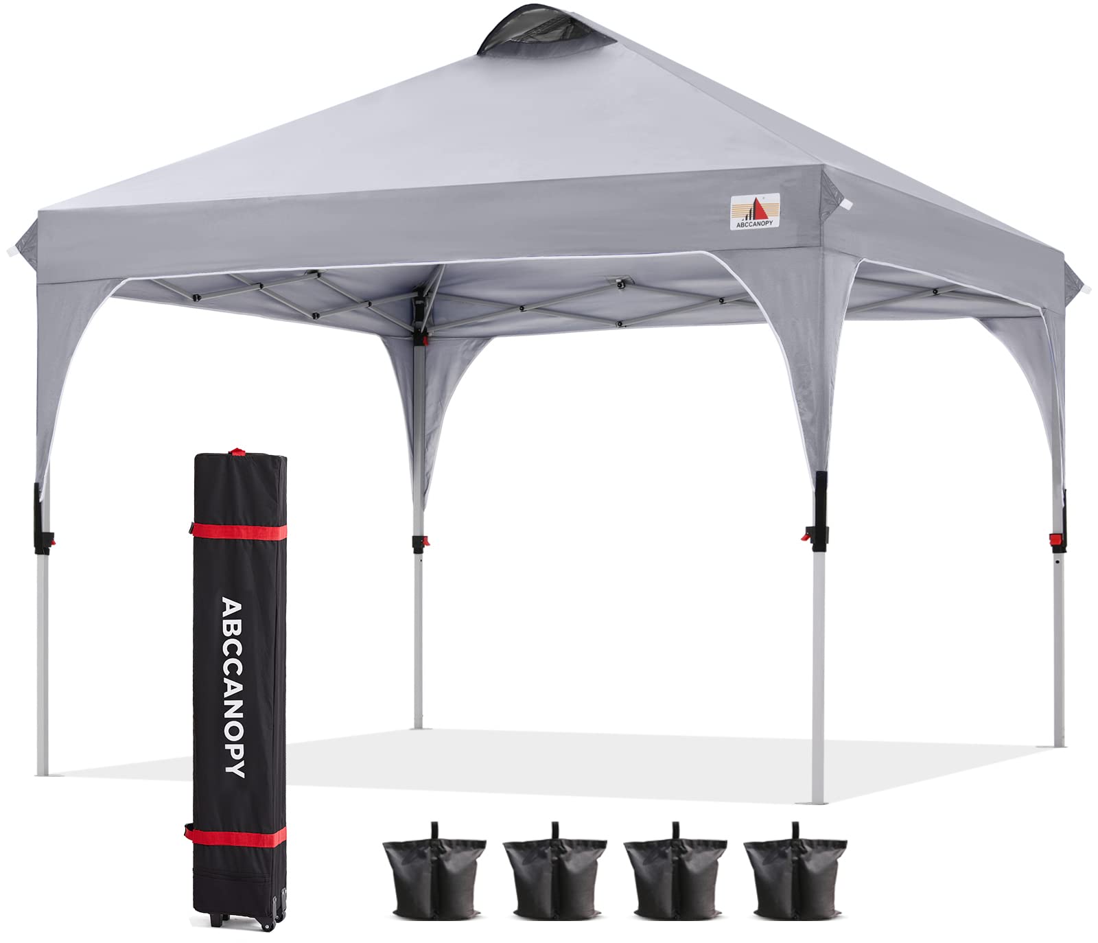 Abccanopy Outdoor Pop Up Canopy Tent 10X10 Camping Sun Shelter-Series, Gray
