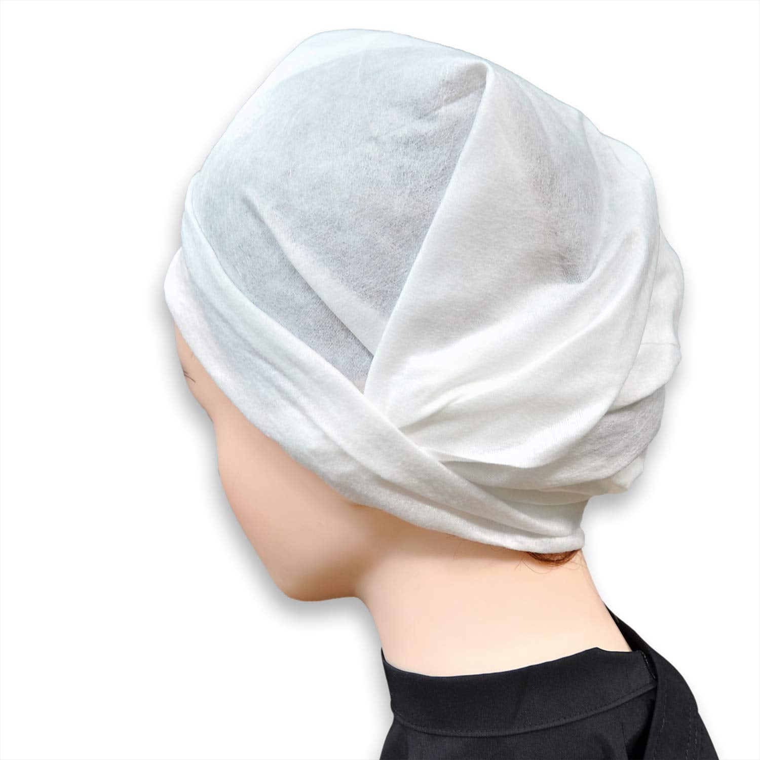 Davelen Essential Disposable Hair Towel For Women, 100 Pack 32 Inch X 16 Inch, Super Absorbent Quick Dry Hair For Drying Curly,