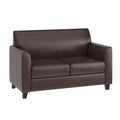 Flash Furniture HERCULES Diplomat Series Brown LeatherSoft Loveseat