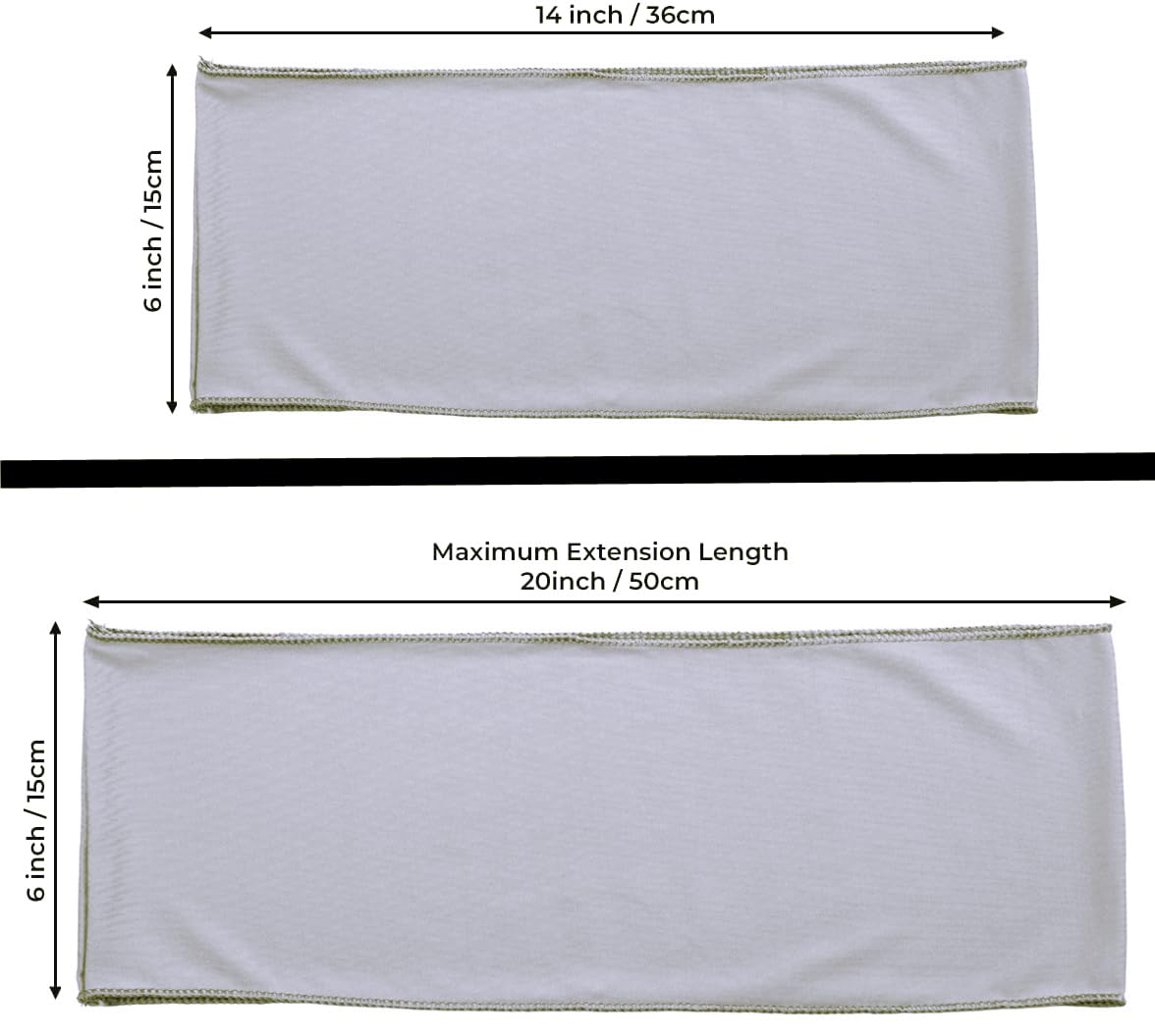 Mds Pack Of 25 Spandex Chair Sashes Bow Sash Elastic Chair Bands Ties Without Buckle For Wedding And Events Decoration Lycra Slider Sashes Bow - Light Silver