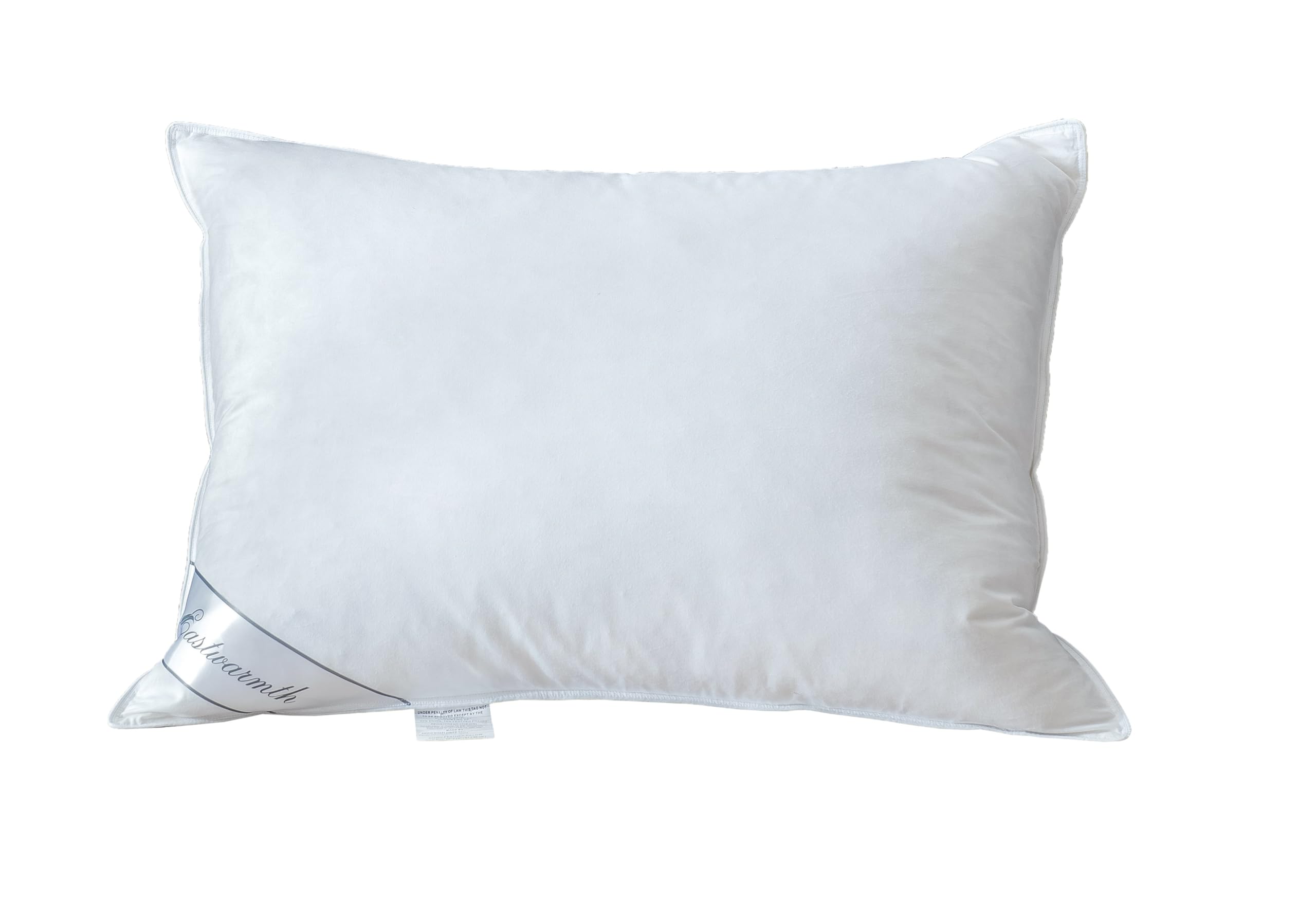 Eastwarmth Goose Feathers Down Pillow For Sleeping,Hotel Collection Queen Size Soft Bed Pillow,100% Cotton Cover Queen Size (20X