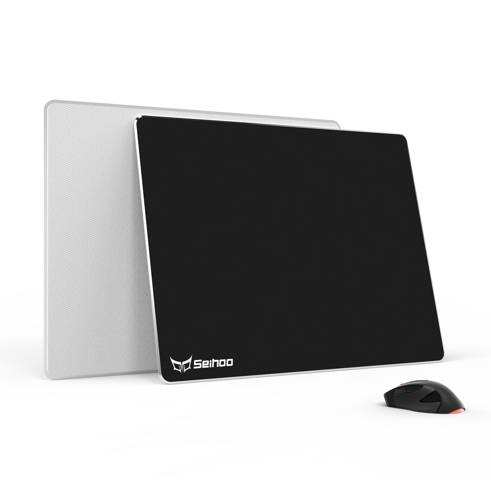 Seihoo Metal Aluminum Mouse Pad Premium Hard Double Side Waterproof Ultra Smooth Office Supplies Blap Mousepad Fast And Accurate