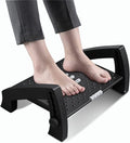 Drixty Adjustable Ergonomic Foot Rest For Office Desk With Massage Rollers, 6 Height Levels, Under Desk Foot Stool For Posture S