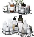 Iron Bathroom Organiser Without Drill SelfAdhesive Organizer Rack, SpaceSaving Corner Storage For Toiletries & Spices Bathroom