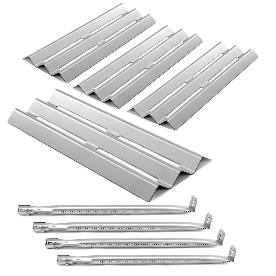 Btcdr Grill Replacement Parts For Napoleon Lex485/605/730 Le Ld485 Series Grills S81001, 4 Pack Grill Burner And Heat Plates, St
