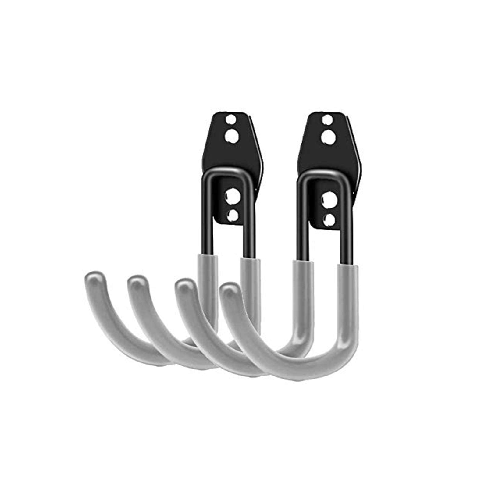 Xilaxila Garden Hose Hanger Wall Mount,Cast Iron Garden Hose Holder Storage For Outside Water Hose, Air Hose(2Pc) (Gray)