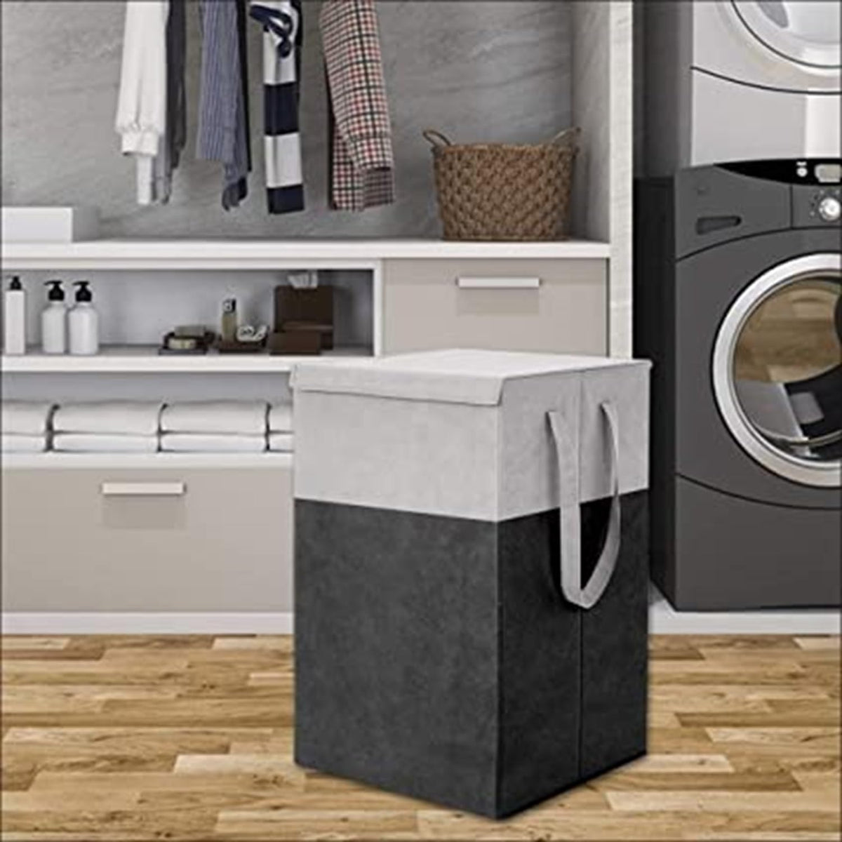 Urban Utopia 75 Ltr  Foldable Laundry Bags | Cloth Basket For Laundry | Used Clothes Storage Bag | Dirty Clothes Storgae Basket