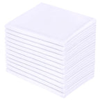 LEISUREWEEK Premium White Pillowcases 12 Pack, Standard Queen Size, Soft Brushed 1800 Thread Count Microfiber, Allergies Free, W