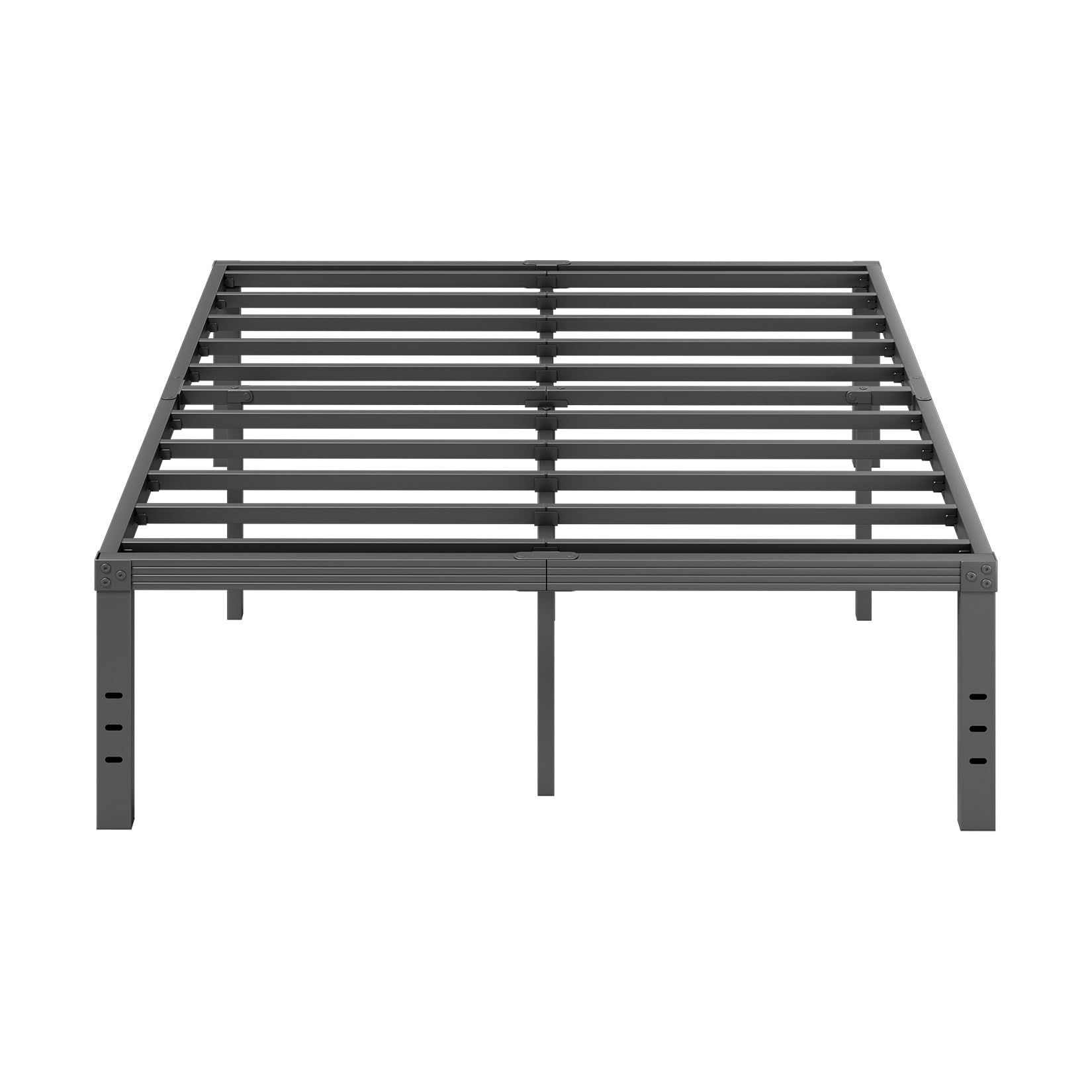 Furnitui 18 Inch High Metal Queen Bed Frame, Platform Bed Frame Queen Size No Box Spring Needed, Easy Assembly, Noise Free, Stur