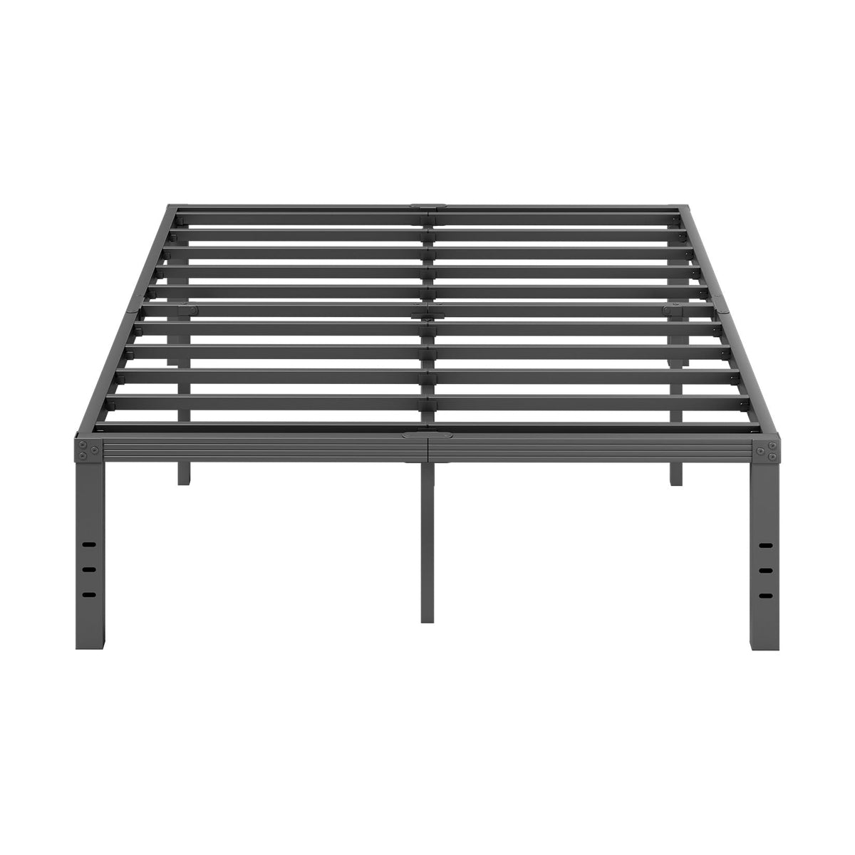 Furnitui 18 Inch High Metal Queen Bed Frame, Platform Bed Frame Queen Size No Box Spring Needed, Easy Assembly, Noise Free, Stur