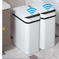 Yatmung 2 Pack - 2.5 Gallon Smart Trash Can Sensor Motion Slim Touchless Bathroom Trash Can - Skinny Trash Bin with Lid - Electr