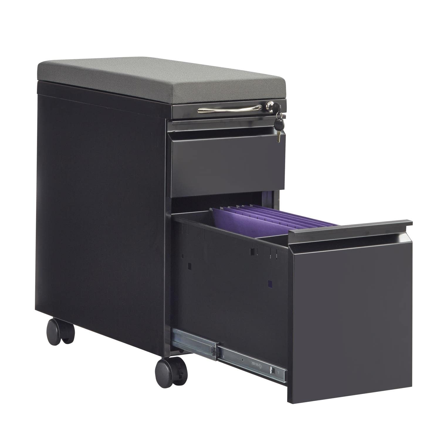 Mayline Steel Mini Pedestal with Cushion - Thumbnail 2