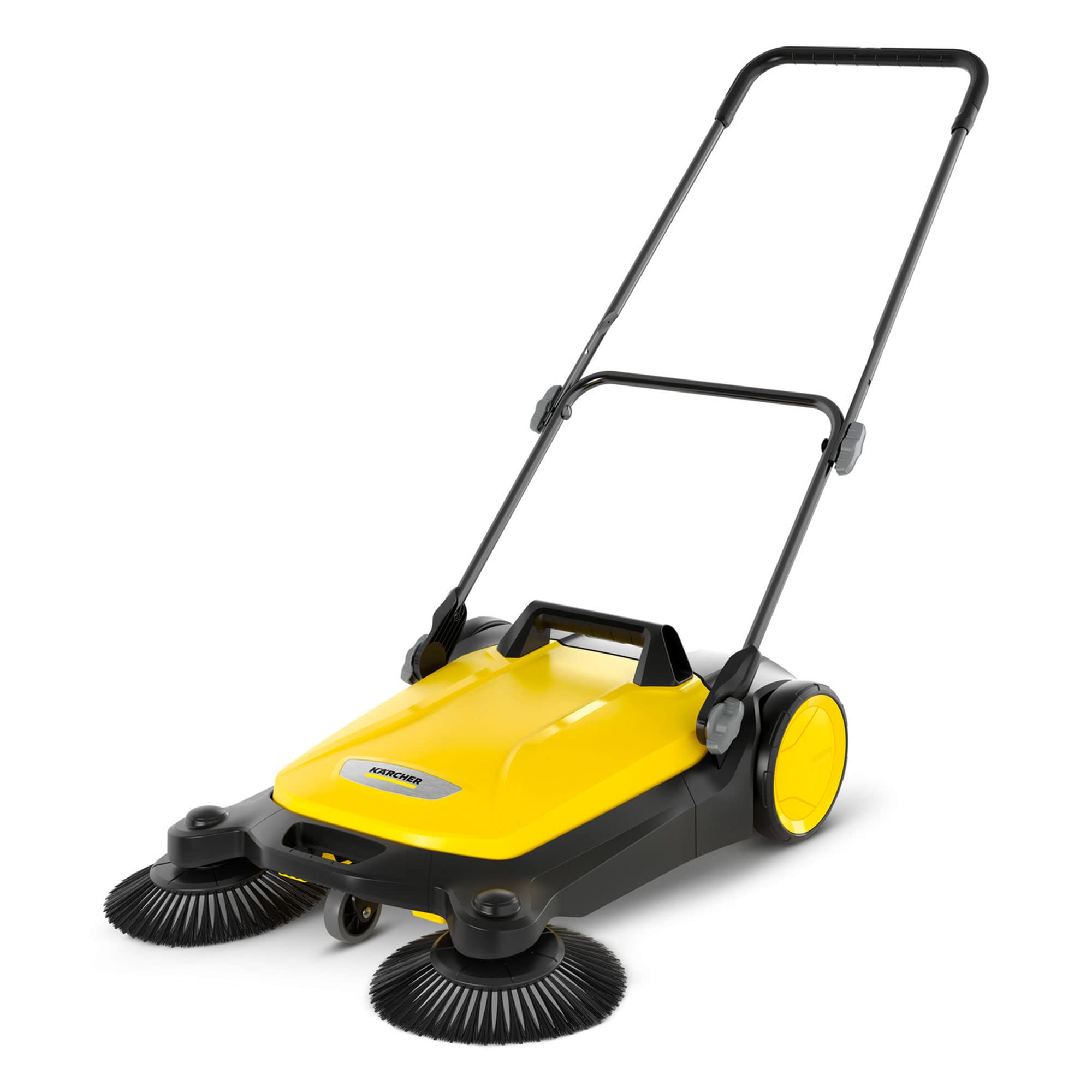 Krcher - S 4 Twin Walk-Behind Outdoor Hand Push Sweeper - 5.25 Gallon Capacity - 26.8 Sweeping Width - Sweeps up to 26,000 ft/Ho