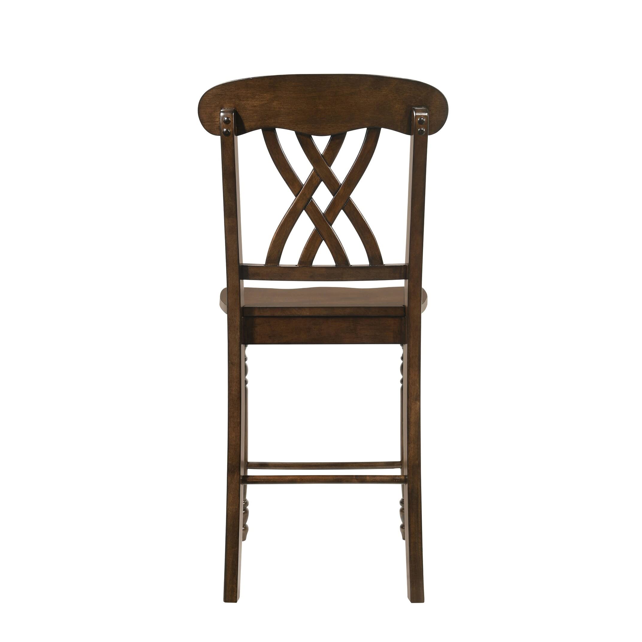 Acme Dylan Wooden Counter Height Chairs - Thumbnail 3