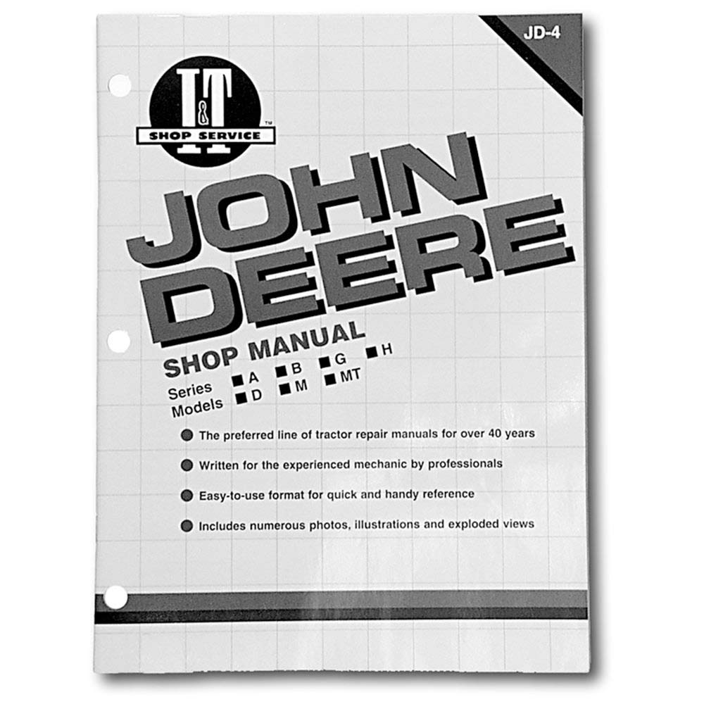 Reliable Aftermarket Parts Our Name Says It All Smjd4 Itjd4 Jd-4 Jd4 New Shop Manual Fits John Deere Tractor A B D G H M Mt